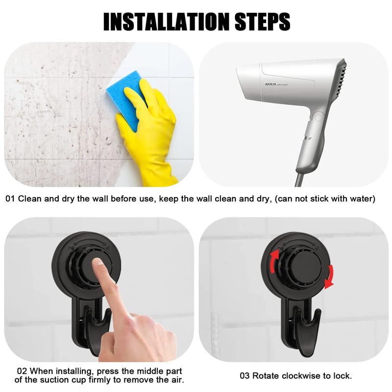 Suction cup hooks - Pevné uchycení bez vrtání