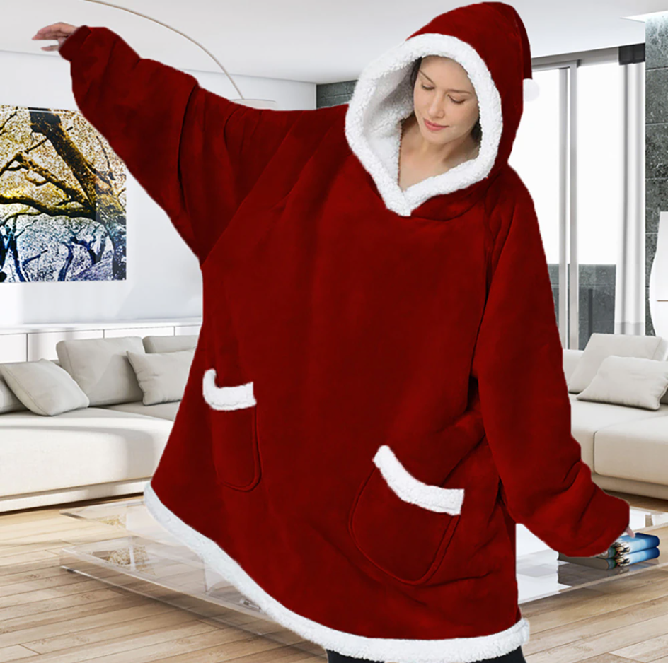 Felpa gigante a quadri ultra confortevole per un totale relax