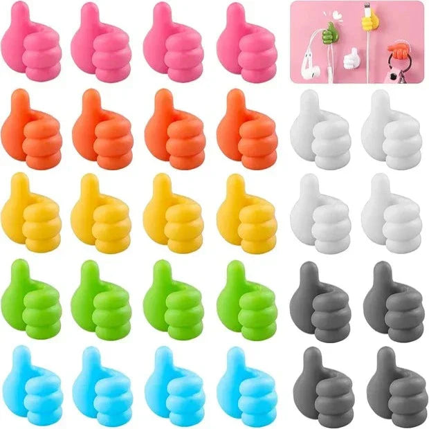 ThumbMate - Crochet Mural Créatif en Silicone Auto-adhésif